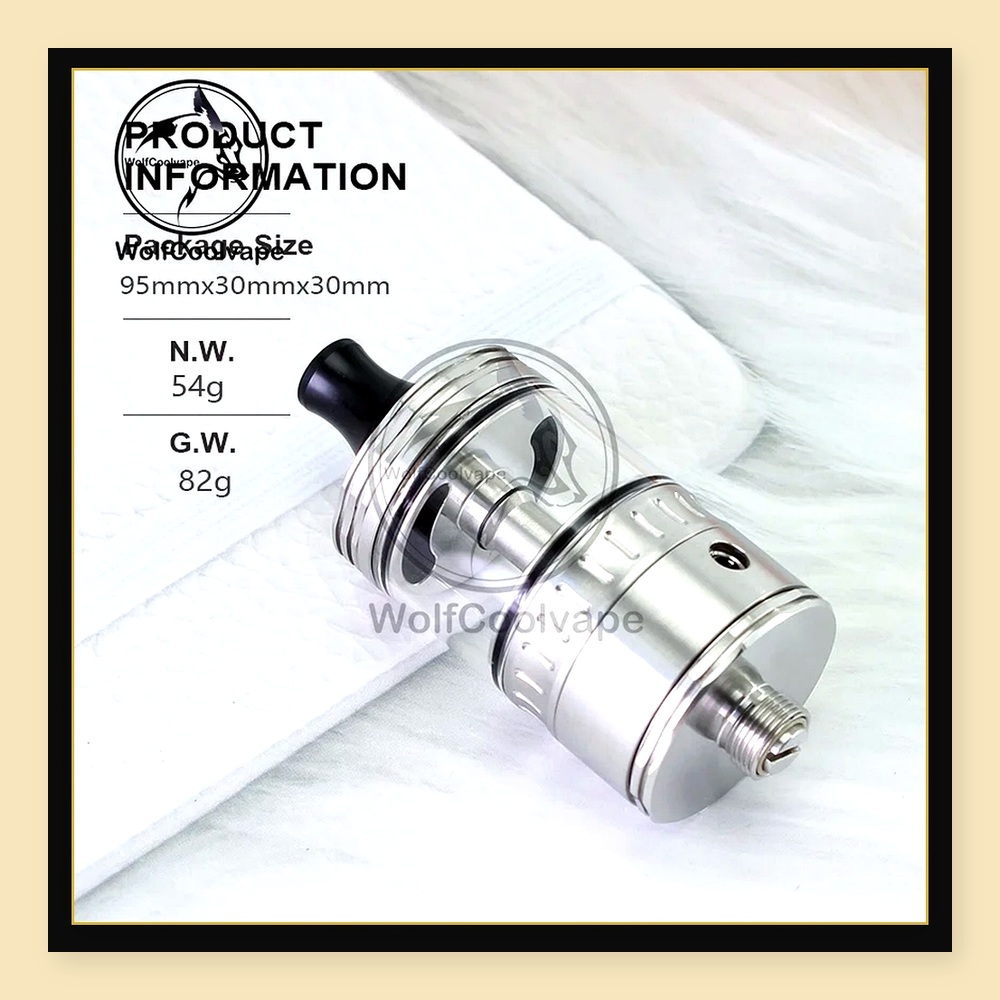 Wolfcoolvape NOLA RTA Atomizza - Vaping Air recensione e prezzo
